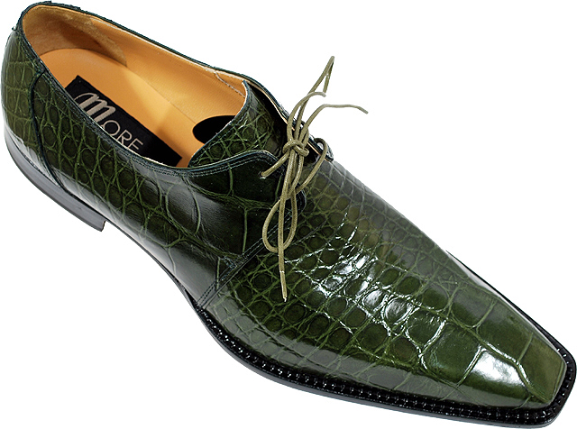 Green sales alligator shoes